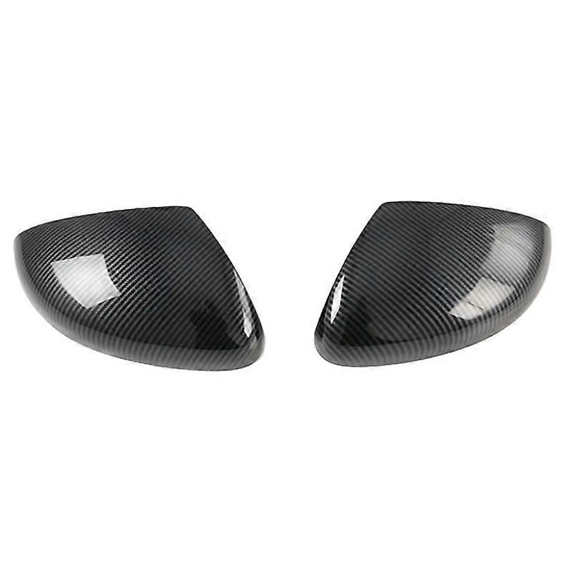 ABS Carbon Fiber Rearview Side Door Mirror Cover Car Exterior
