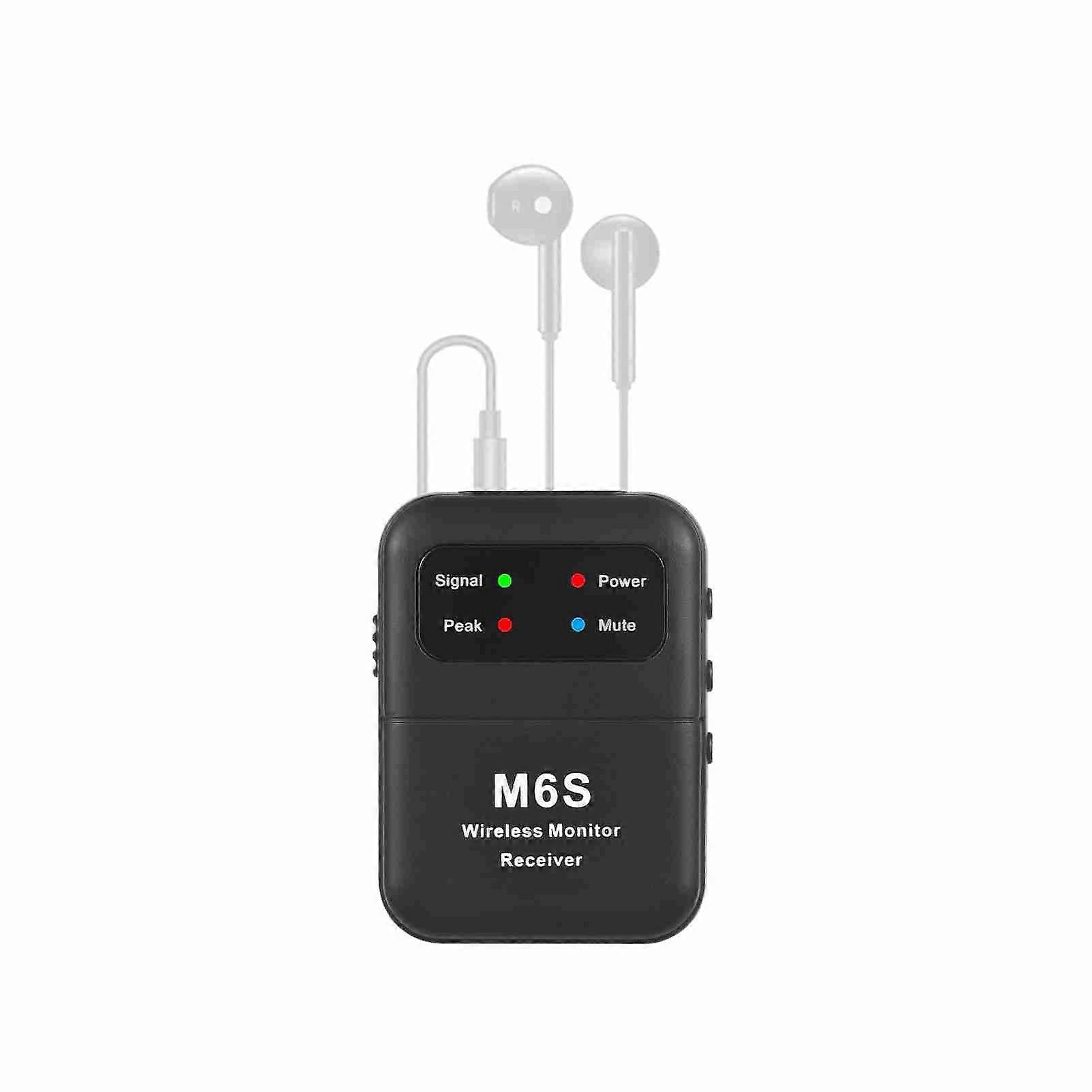 2.4GHz Wireless Earphone Monitor Receiver Rechargeable Receiver of Wireless Earphone Monitor System for Studio Band Rehearsal Live Performance