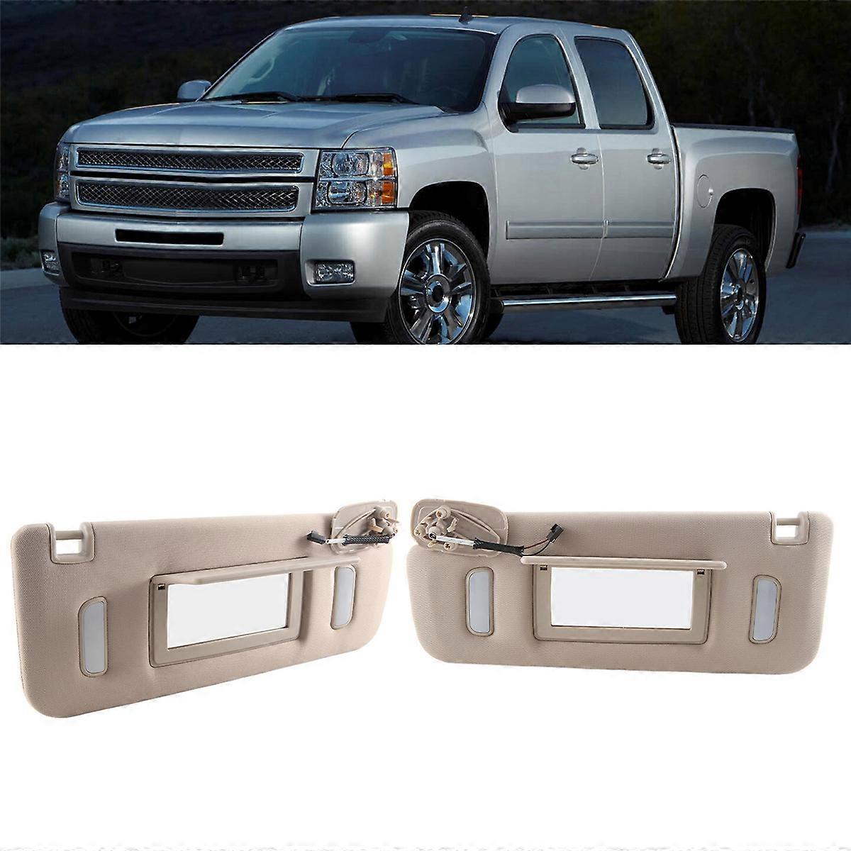 Left Car Sun Visor For 2007-2014 Creamy-White