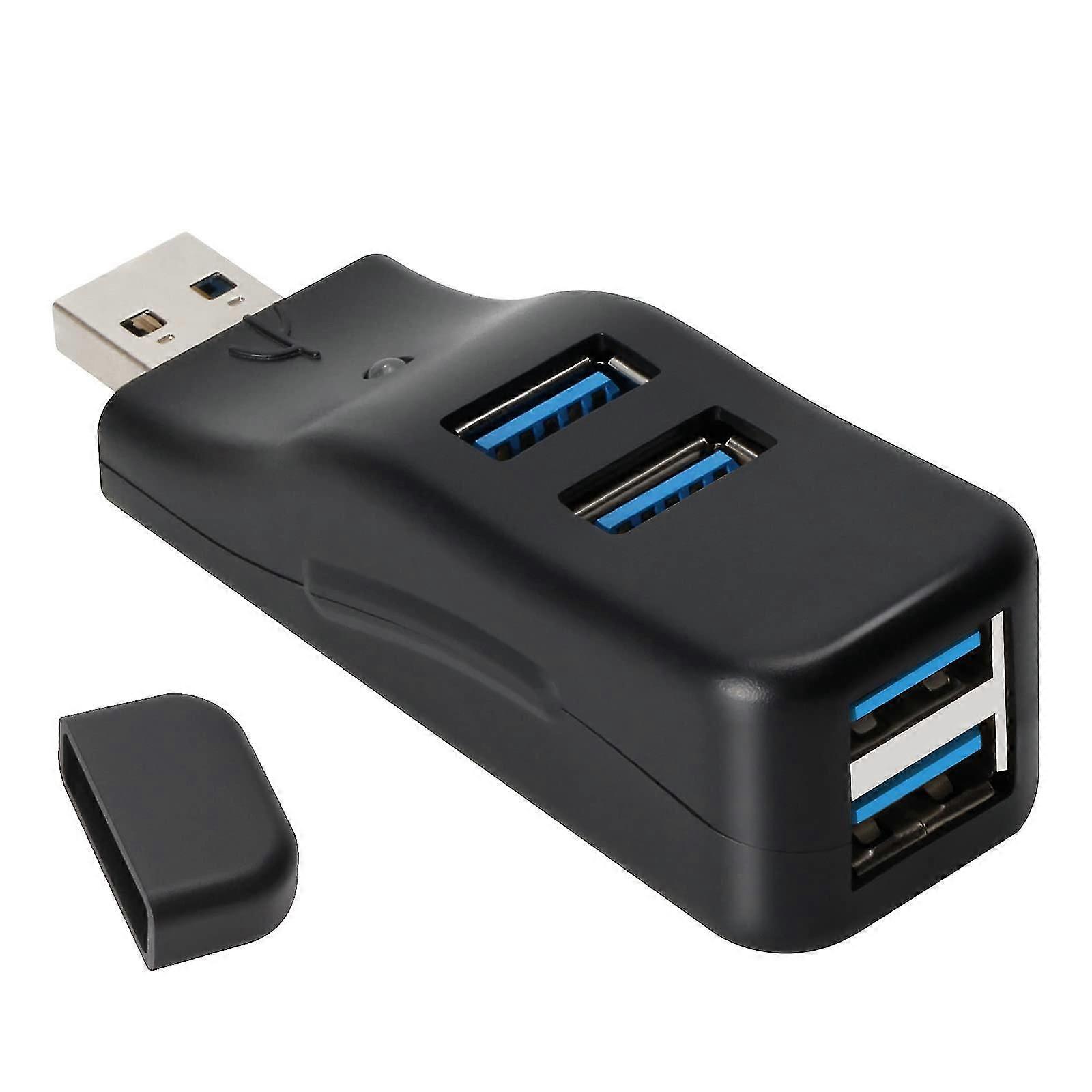 USB 3.0 Hub, tragbarer USB-Splitter mit 4 Anschlüssen, High-Speed-Splitter