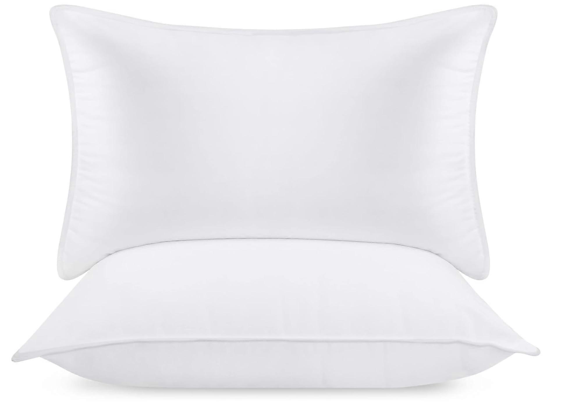 2 Cooling Bed Pillows for Side Sleepers Standard Size