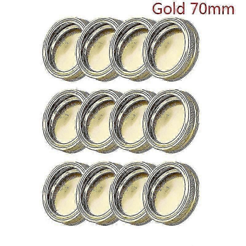 24 Mason Jar Canning Lids Rust Resistant Replacement Screw Bands Rings