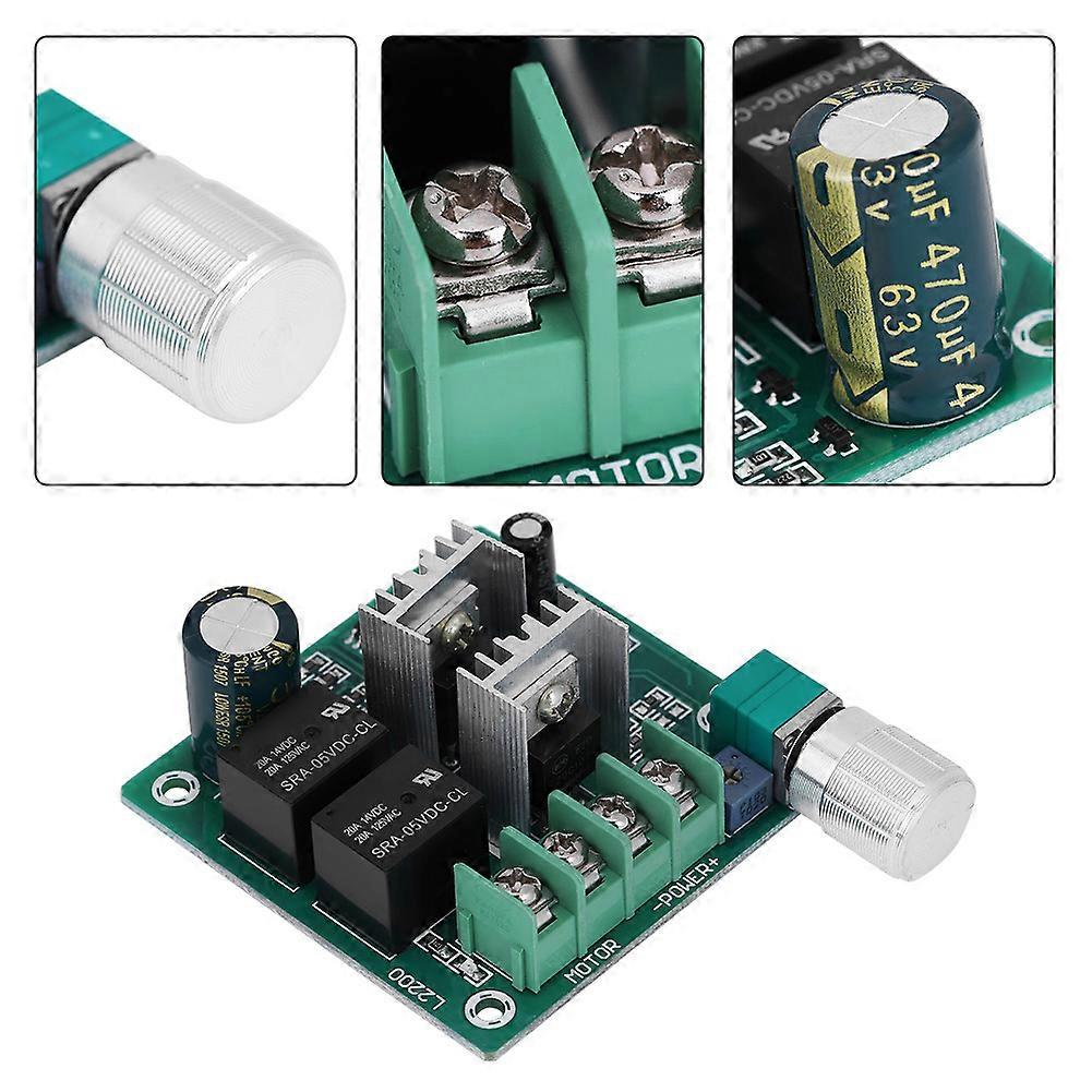 DC Brushed Motor Speed Controller Governor 6-60V 10A Automatic CW/CCW Rotation Regulator H