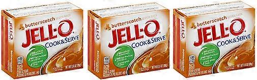 Jell-O Butterscotch Cook &; Serve Γέμιση πουτίγκας και πίτας 3 Pack