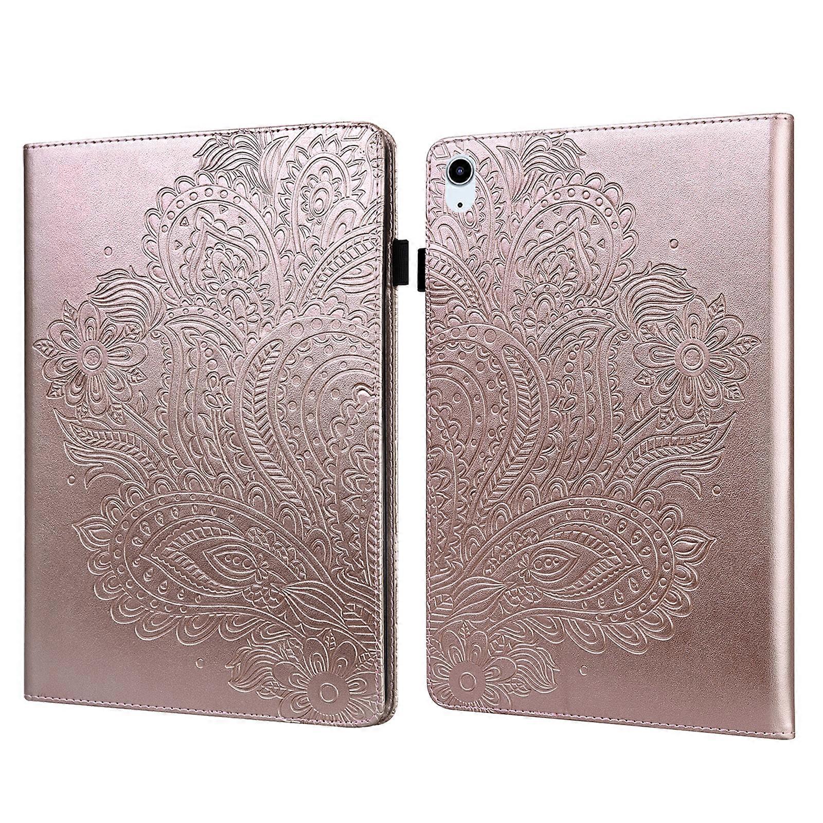 For iPad 2025 / 2022 Peacock Embossed Pattern Leather Tablet Case For iPad 10th Gen 10.9 2022