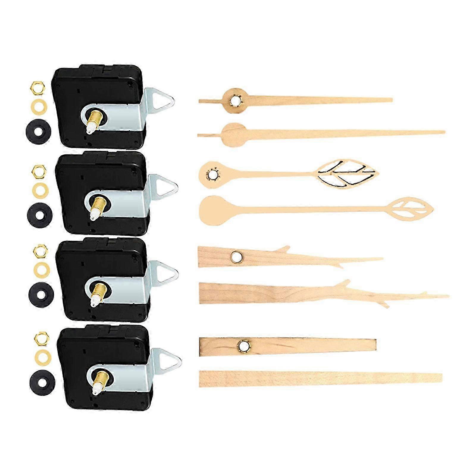 Silent Sturdy Clock Movement Mechanism with Retro Design - Easy Install Replacement Parts for Home Bedroom Repair