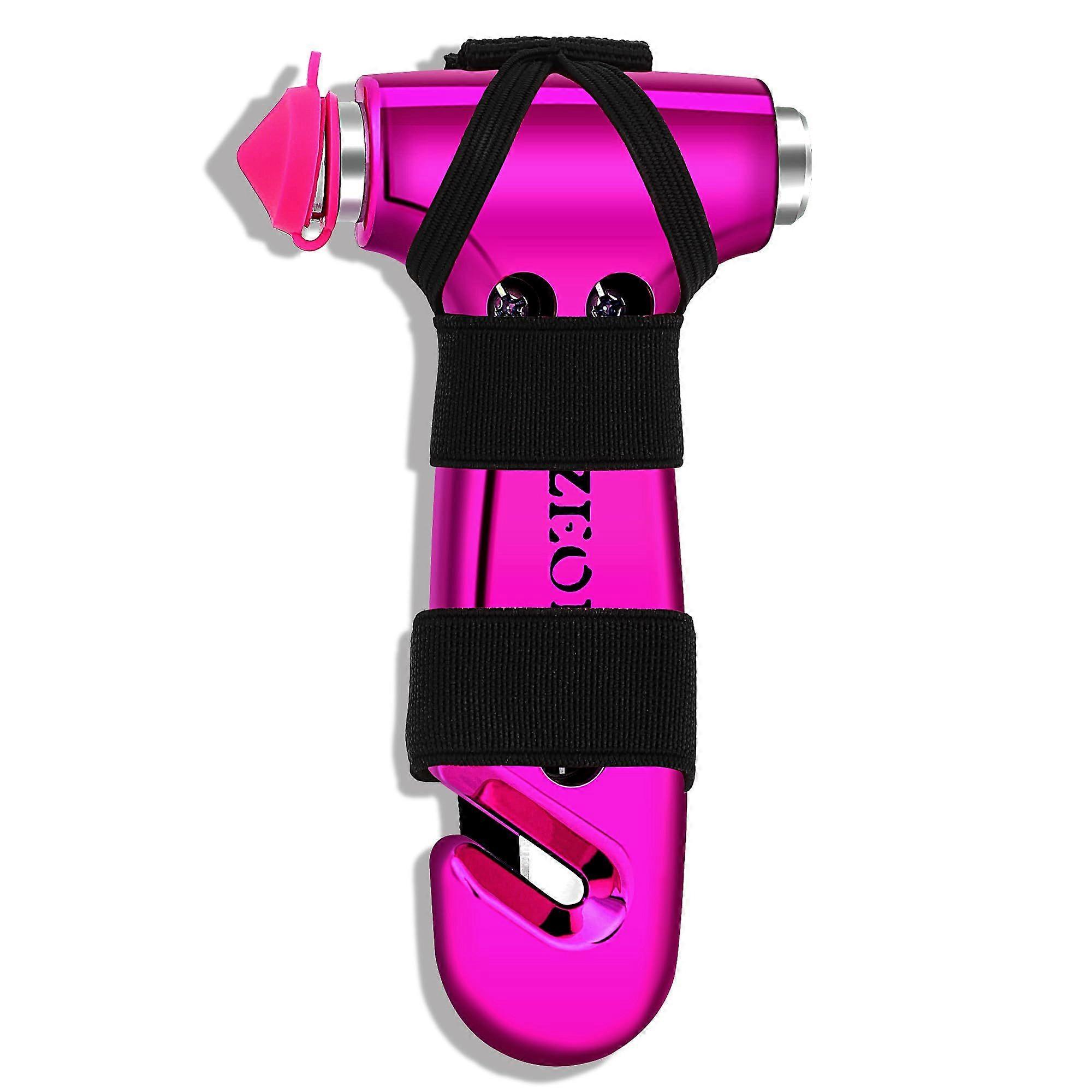 Safety Hammer Cute Multifunctional Car Escape Tool with Seat Belt Cutter and Window Breaker Emergency Escape Hammer, Pink, 1 Piece