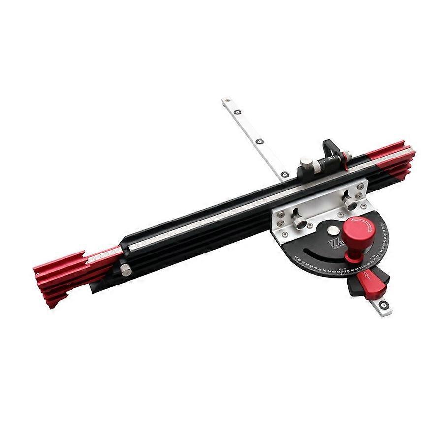 Adjustable Woodworking Tool With Laser Scale, Ergonomic Design, 15-90° Angles, Safe Push Handle, Compatible With Saws & Carvers