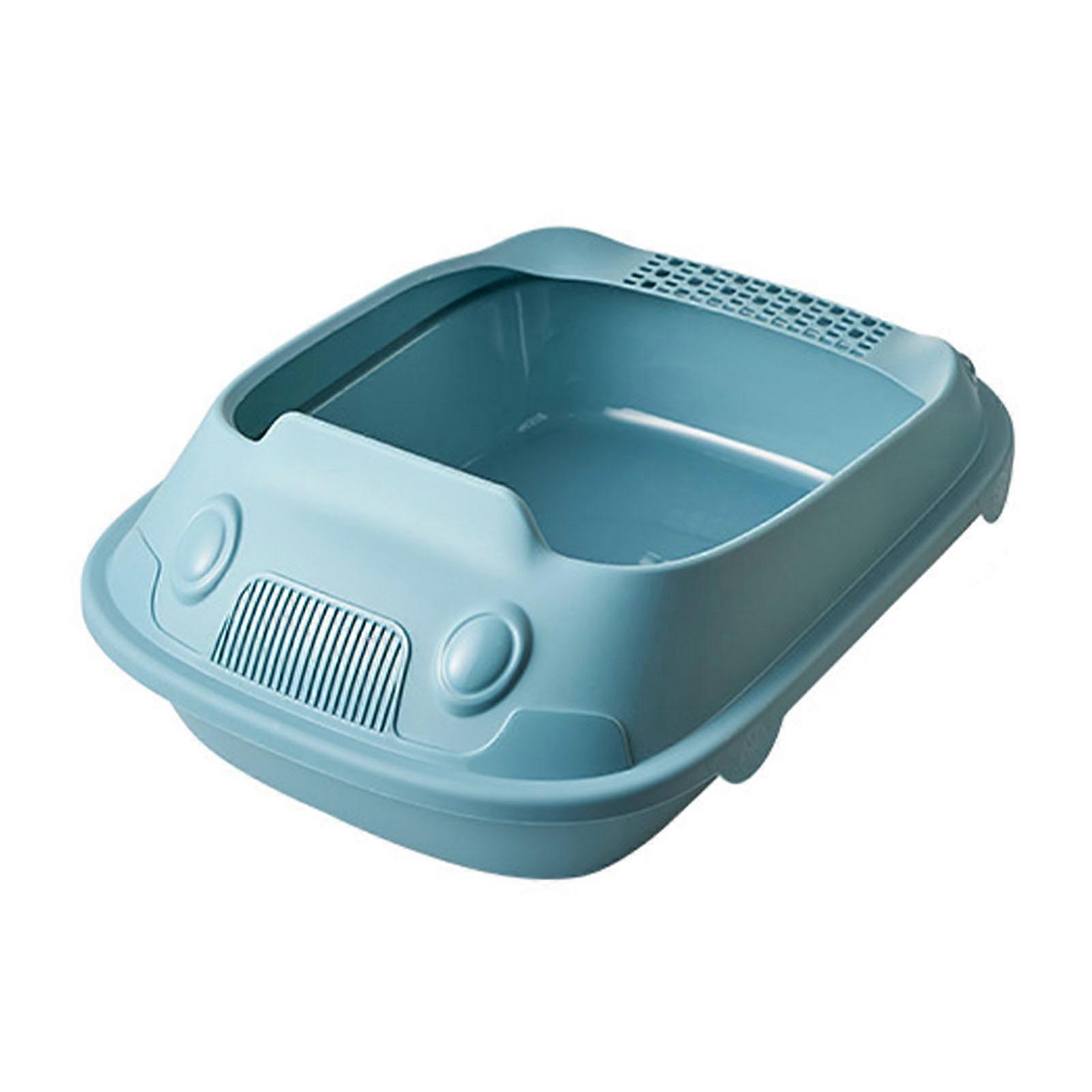 Semi Enclosed Box Odor Insulation Prevent Slip Large Capacity Litter Tray for Cat Kitten Supplies