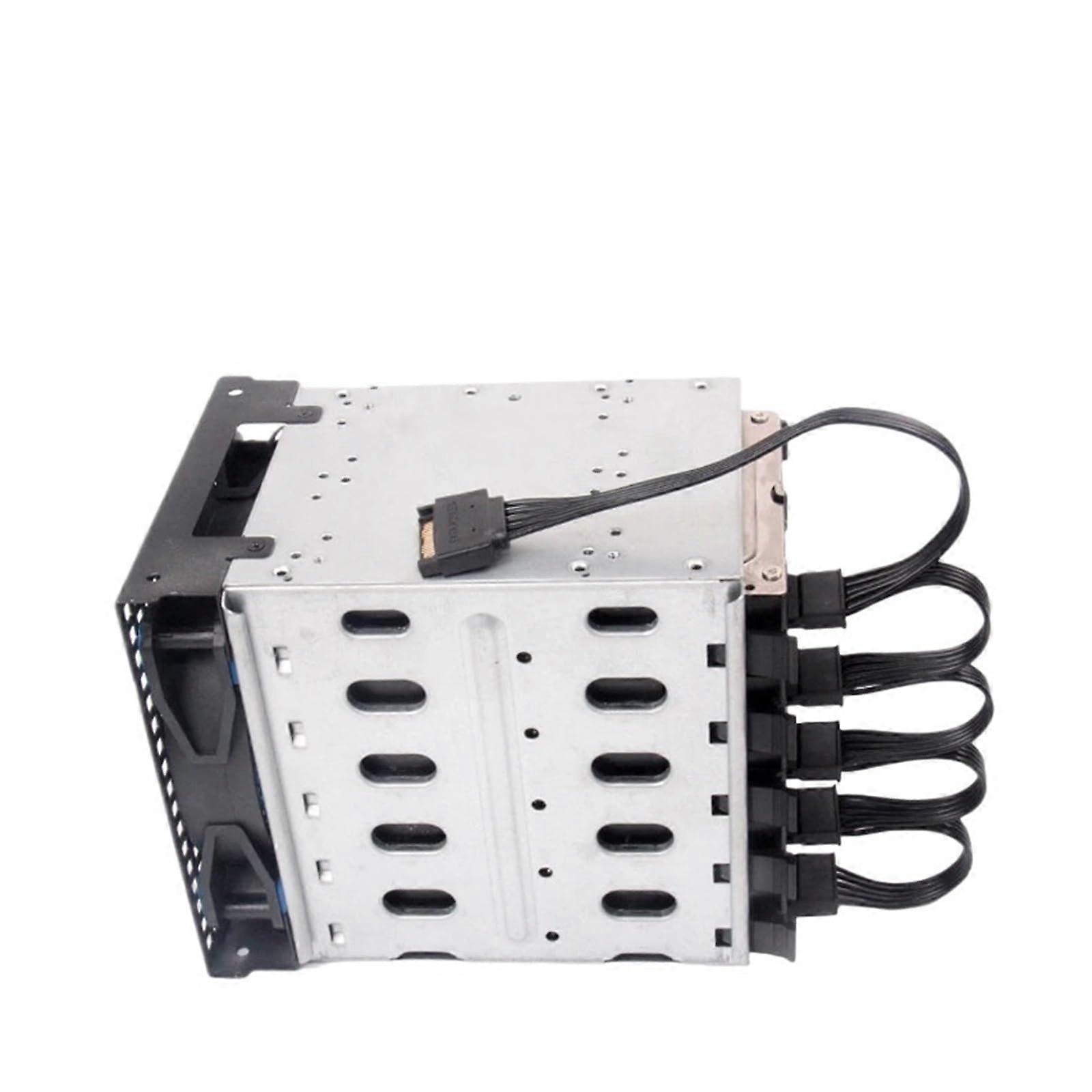 SATA 15Pin M 1 to 5 SATA 15Pin F Hard Drive Power Supply Splitter Cable Cord Compatible with The DIY PC Sever 15-pin Power Adapter 60CM(A)