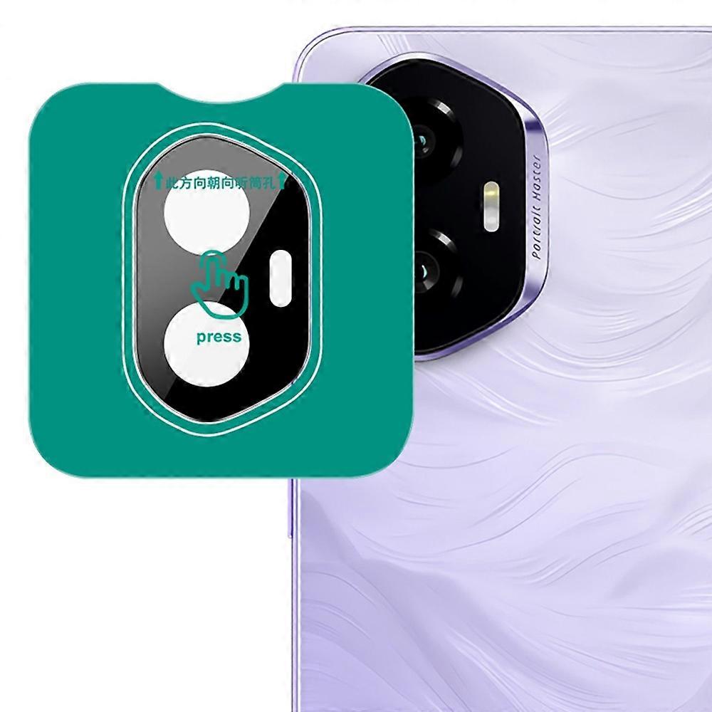 IMAK For Honor 300 Tempered Glass Camera Lens Protector with Self Positioning Frame (Black Version)