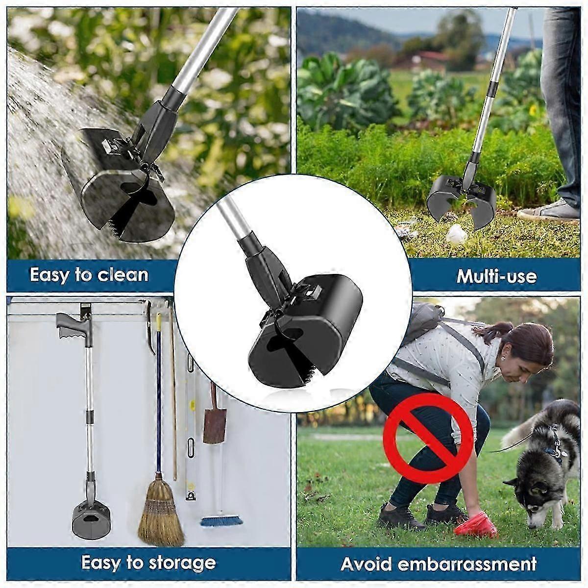 بوبر للكلاب الصغيرة المتوسطة الكبيرة 32 بوصة طويل جدا بوبر مقبض غير قابل للكسر بوبر سكوبرز