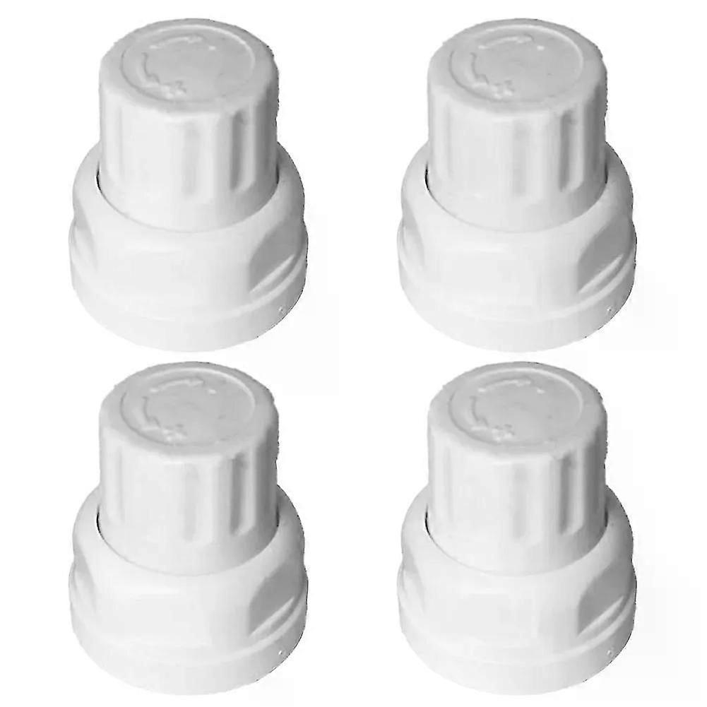 4pcs Floor Heating Manifold Hand Wheel Switch Accessories White Handle Radiator Automatic Temperature Control Valve Switch