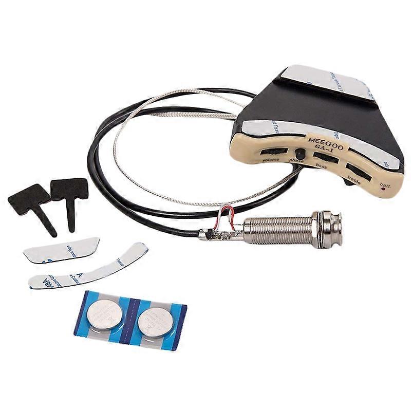 Acoustic Preamp with Piezo Acoustic Guitar 3-Band EQ with Microphone