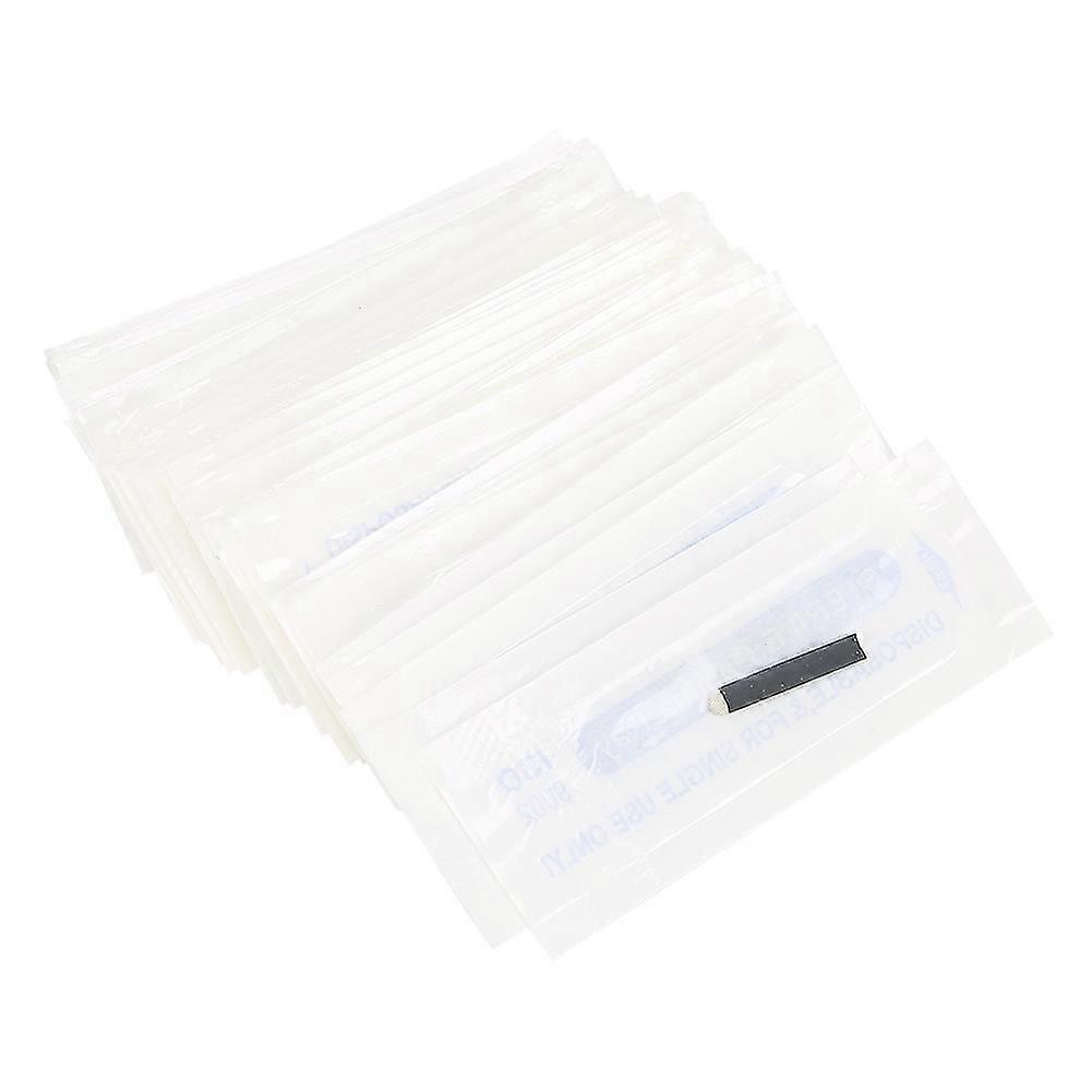 50pcs sourcil Microblading Aiguilles Lame Tatouage Fin Maquillage Permanent Lames 0.18mm (U18 & # 8209 ; épingler )