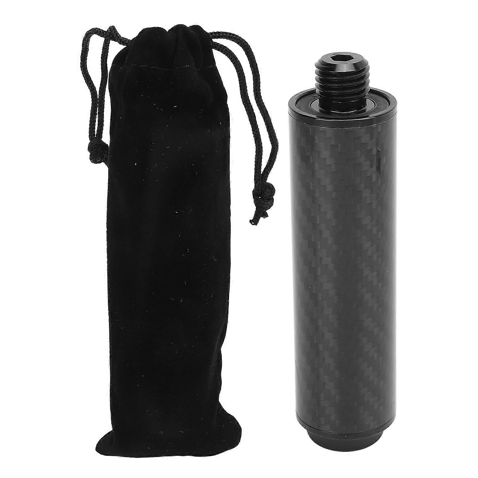 4 Inch Universal Carbon Fiber Pool Cue Extension Accessory with Rubber Dampener
