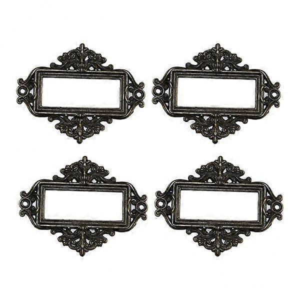 3-5pack 4 Cabinet Drawer Label Tag File Holder