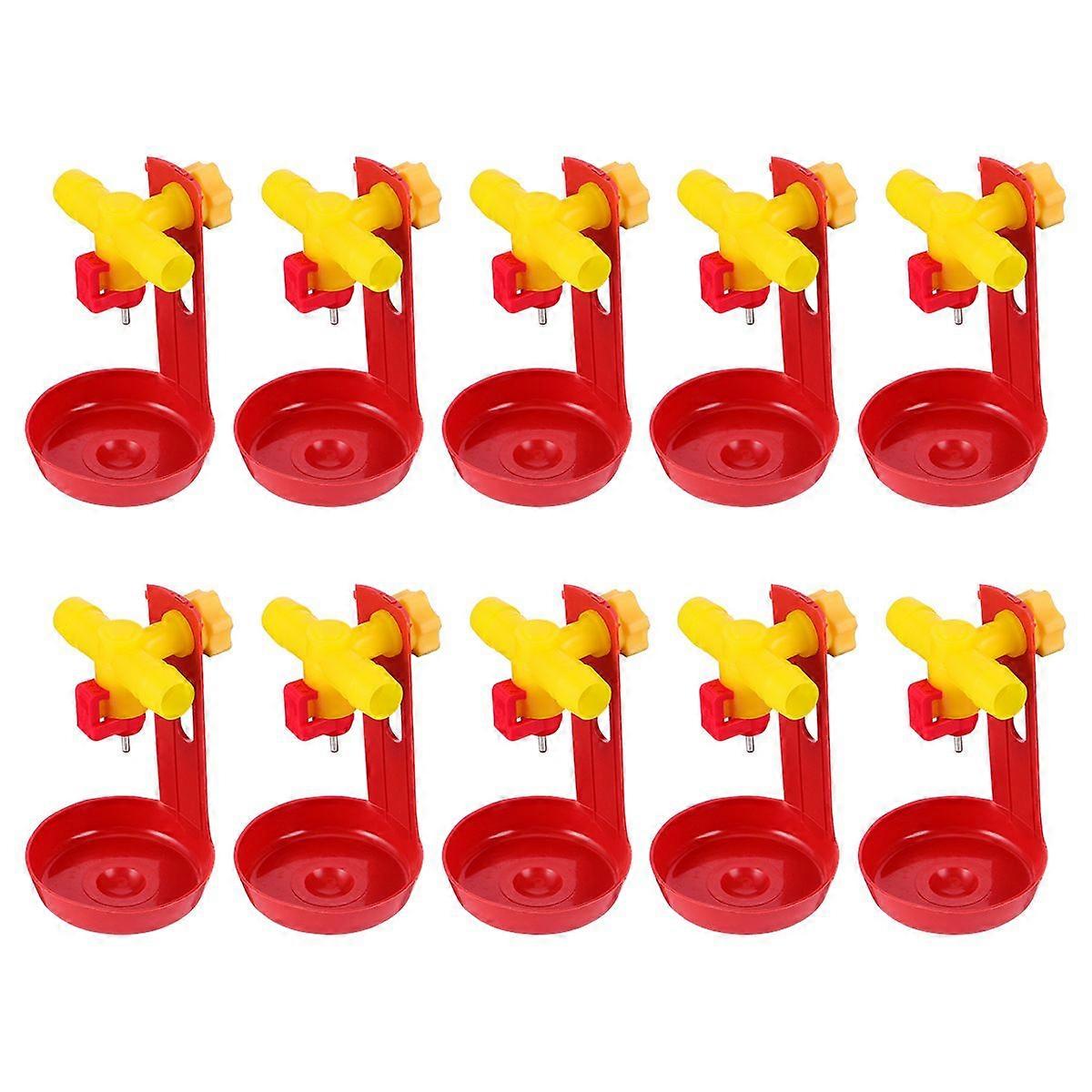 10PCS Nippel Geflügel Wasser Trinkspender Geflügel Nippel Trinker Tränke Tränke Tränke