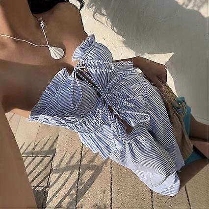 2025 New Fashion Elegant Women's Striped Sleeveless Suit, Casual Office Pants Set