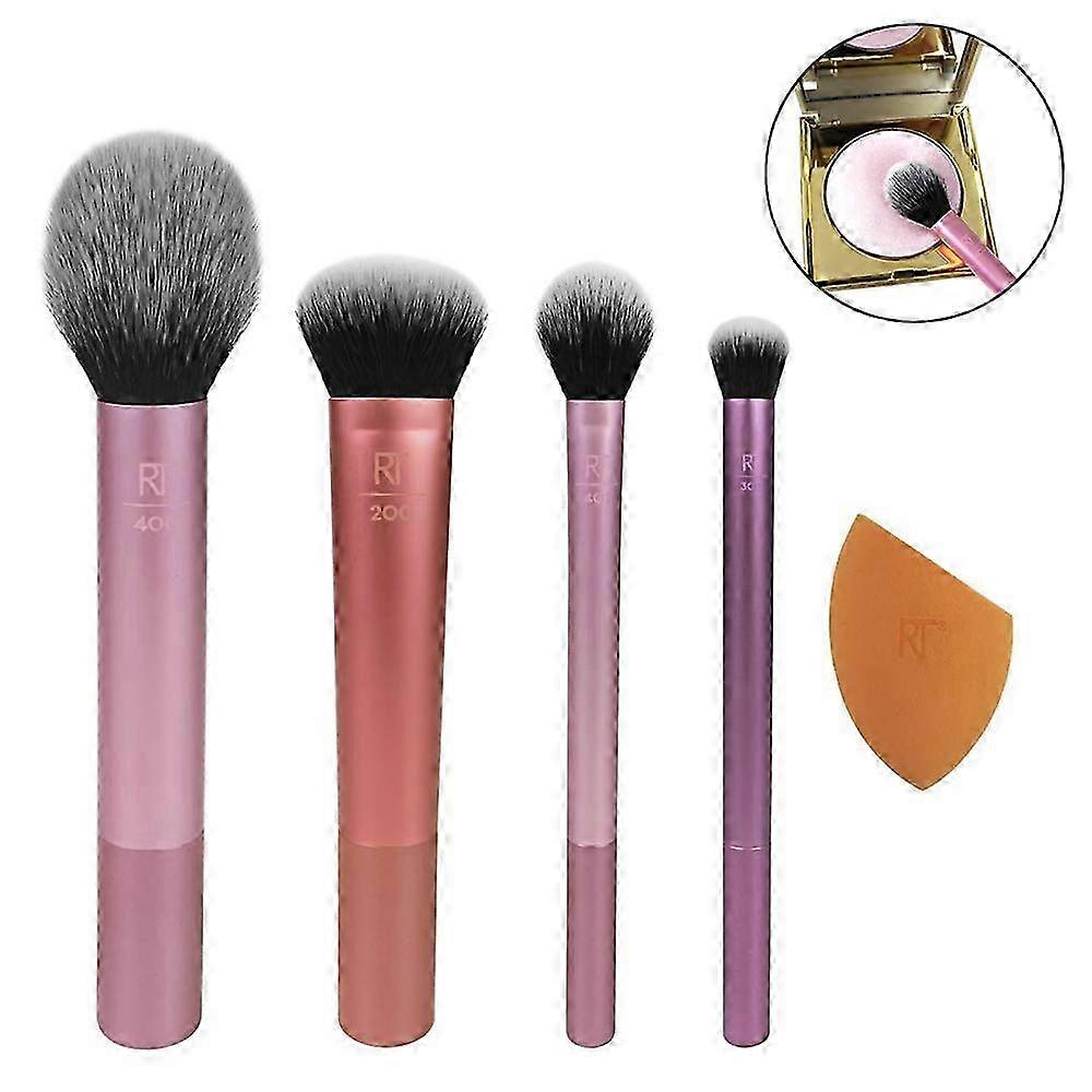 2025 Professional Makeup Brushes with Synthetic Bristles, Non-slip Handle for Precision, Multitasking Tools for Creams and Liquids