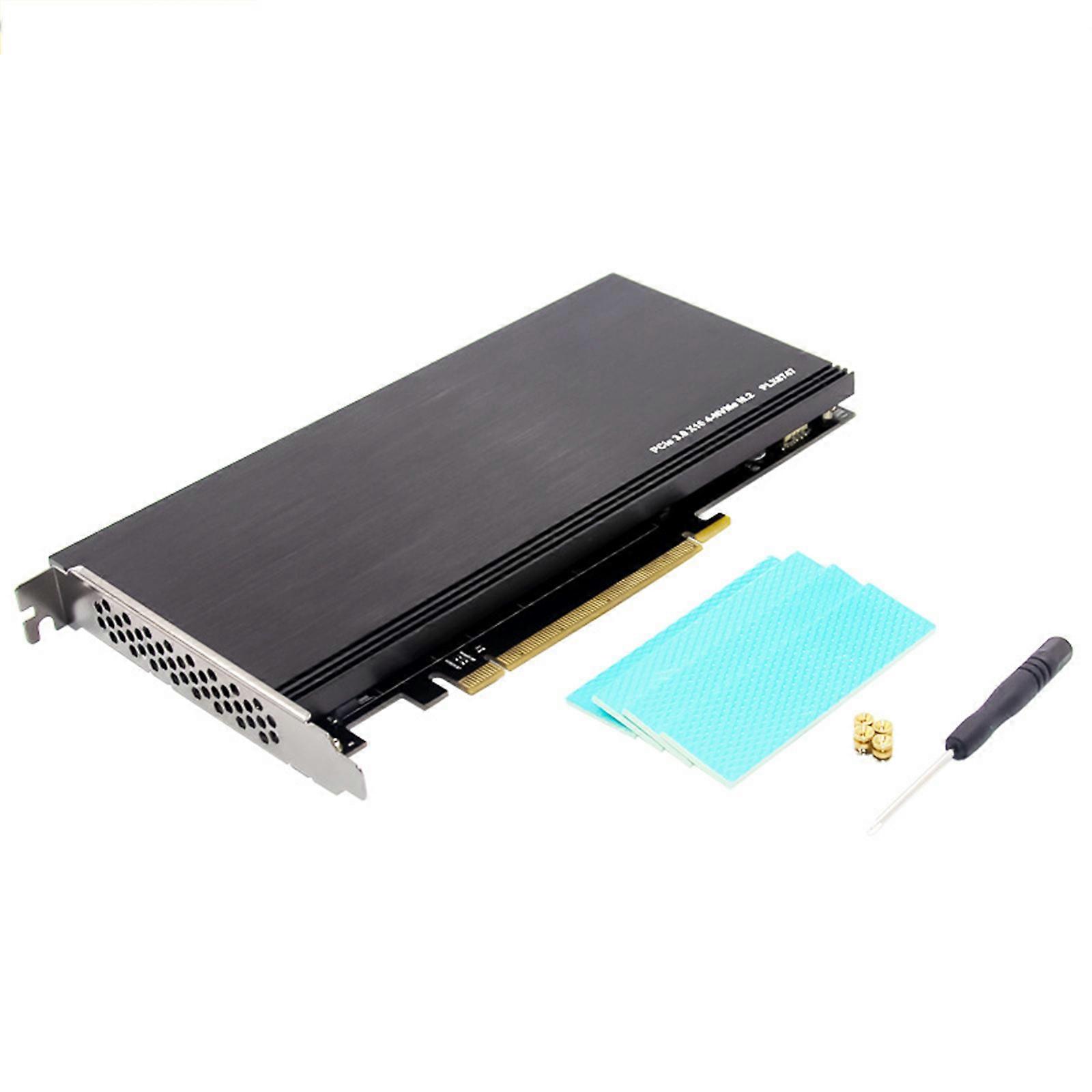 Efficient PCIe X16 to 4 Port NVMe SSD Expansion PLX8747 Control Fast Highly Performances