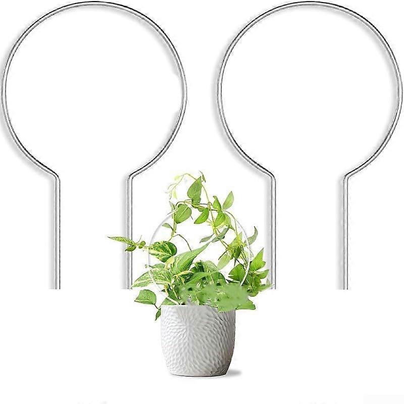 Climbing frame made of transparent acrylic, sturdy support for climbing plants and flower motifs, 2 pieces