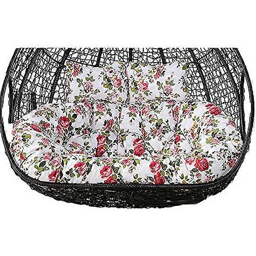 2 Seater Egg Chair Swing Cushion Removable Adjustable Headrests