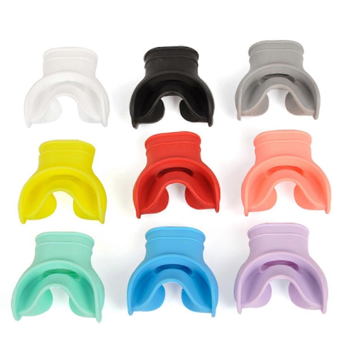 9PCS Silicone Scuba Diving Mouthpiece Scuba Moldable Bite Mouthpiece Regulator Cover for Deep Snork