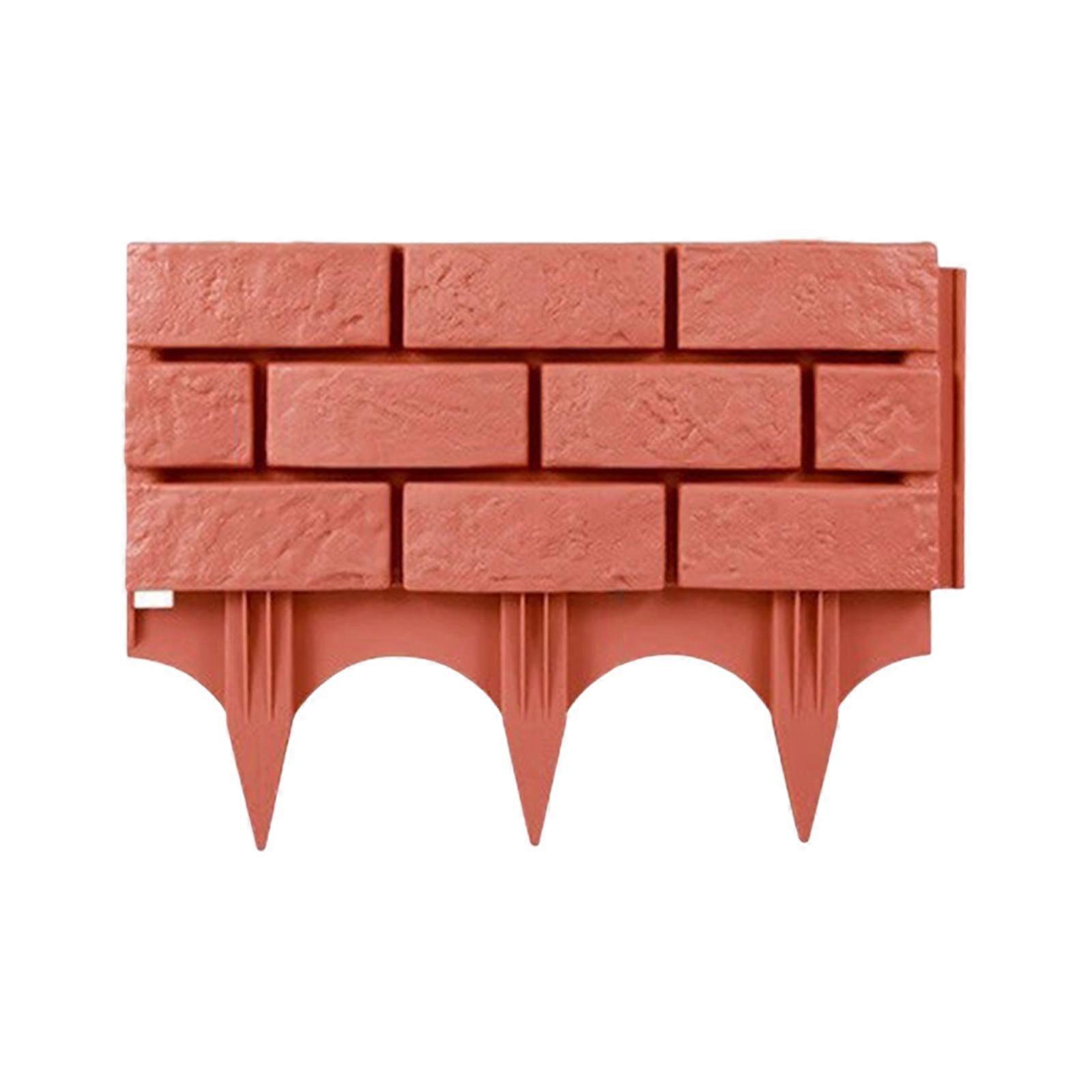 Simulated Brick PP Garden Border Edging Flower Bed Edging Multifunctional for