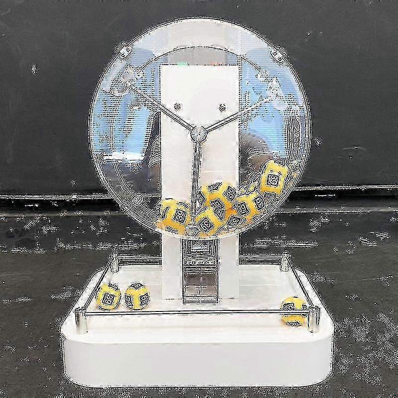 Electric Acrylic Lottery Machine Automatic Bingo Cage Lucky Game Machine Capacity 100 Balls (red)