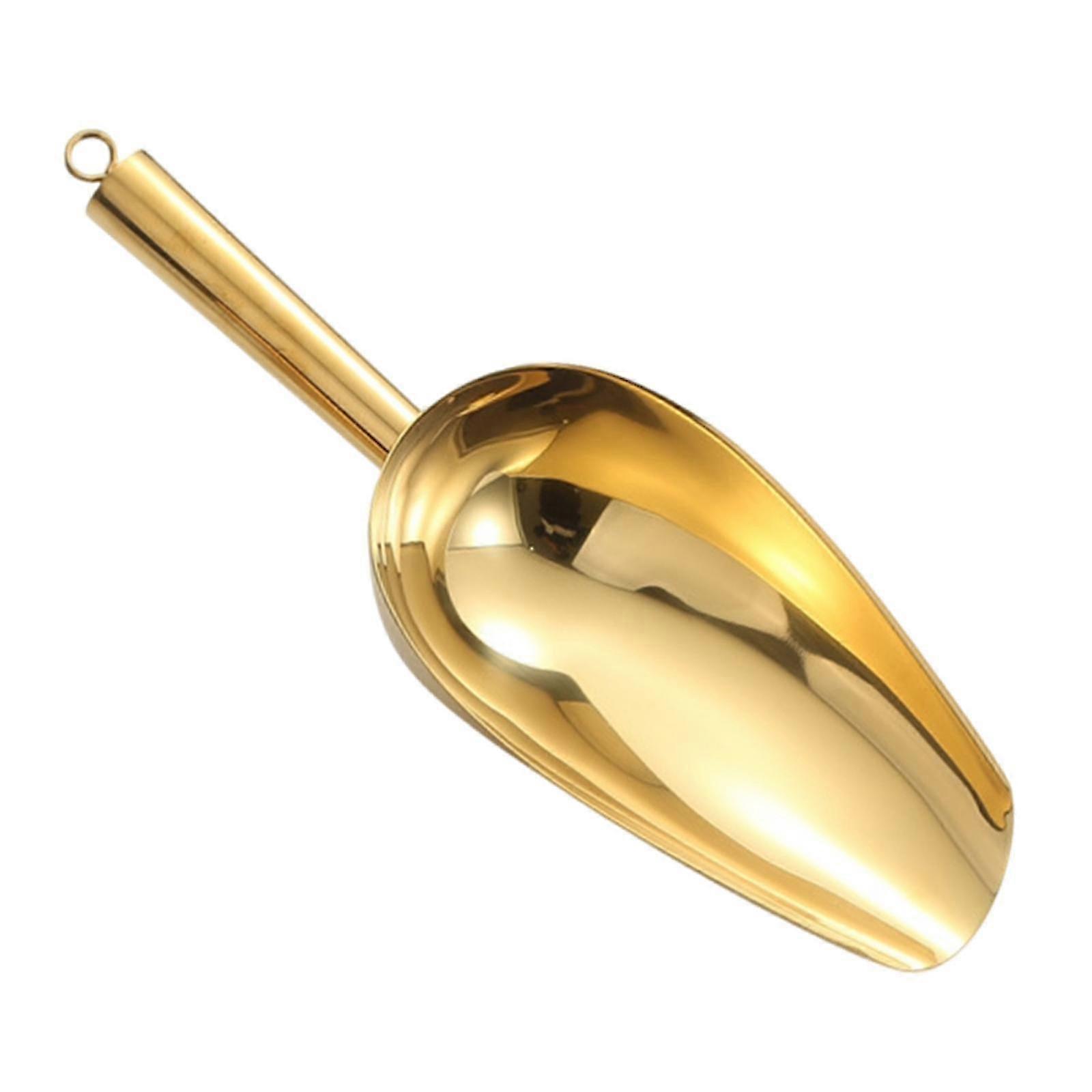 Pelle à glaçons multi-usage en acier inoxydable adaptée au service de nourriture de fête et aux mariages, dimensions 280 mm x 98 mm