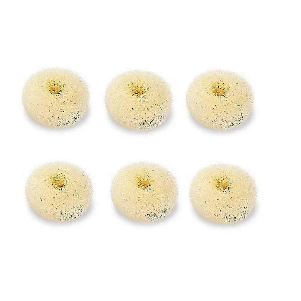 Extra Kleine Kinderbroodjesmaker, 6-pack Mini Donut Styler (klein 2", Gebroken wit), Happy H