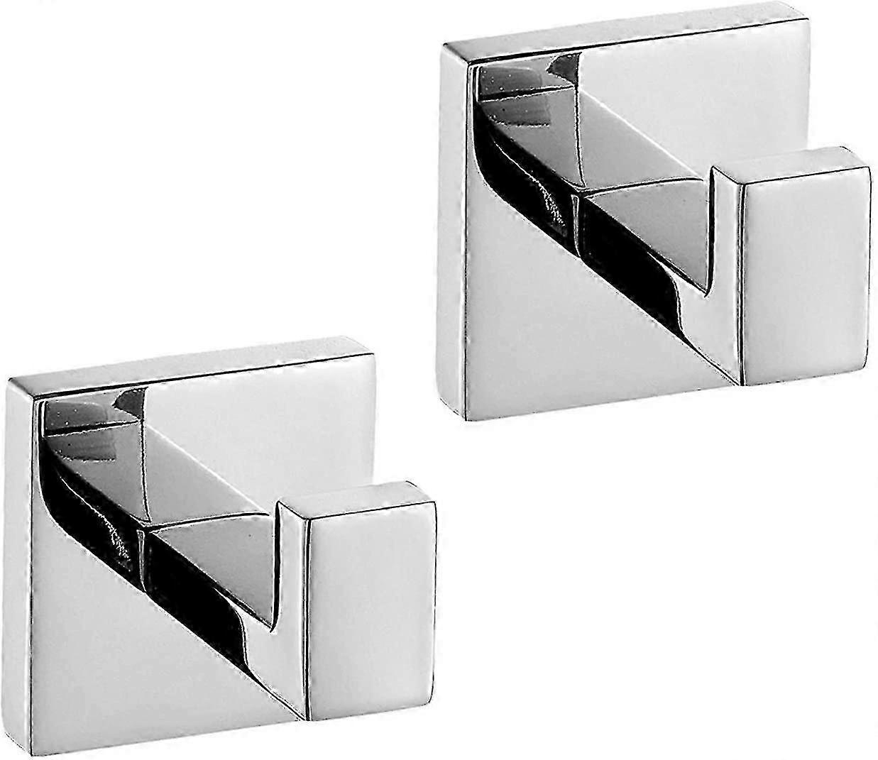 2-Pack Bathroom Wall Hooks for Towels - Kitchen, Home & Office Use
