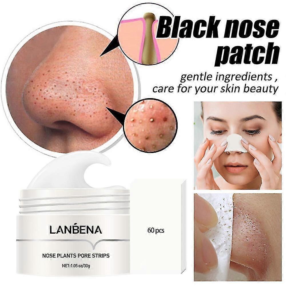 Blackhead Remover Peel Off Mask with 60Pcs Nose Strips Facial Deep Cleansing Pore