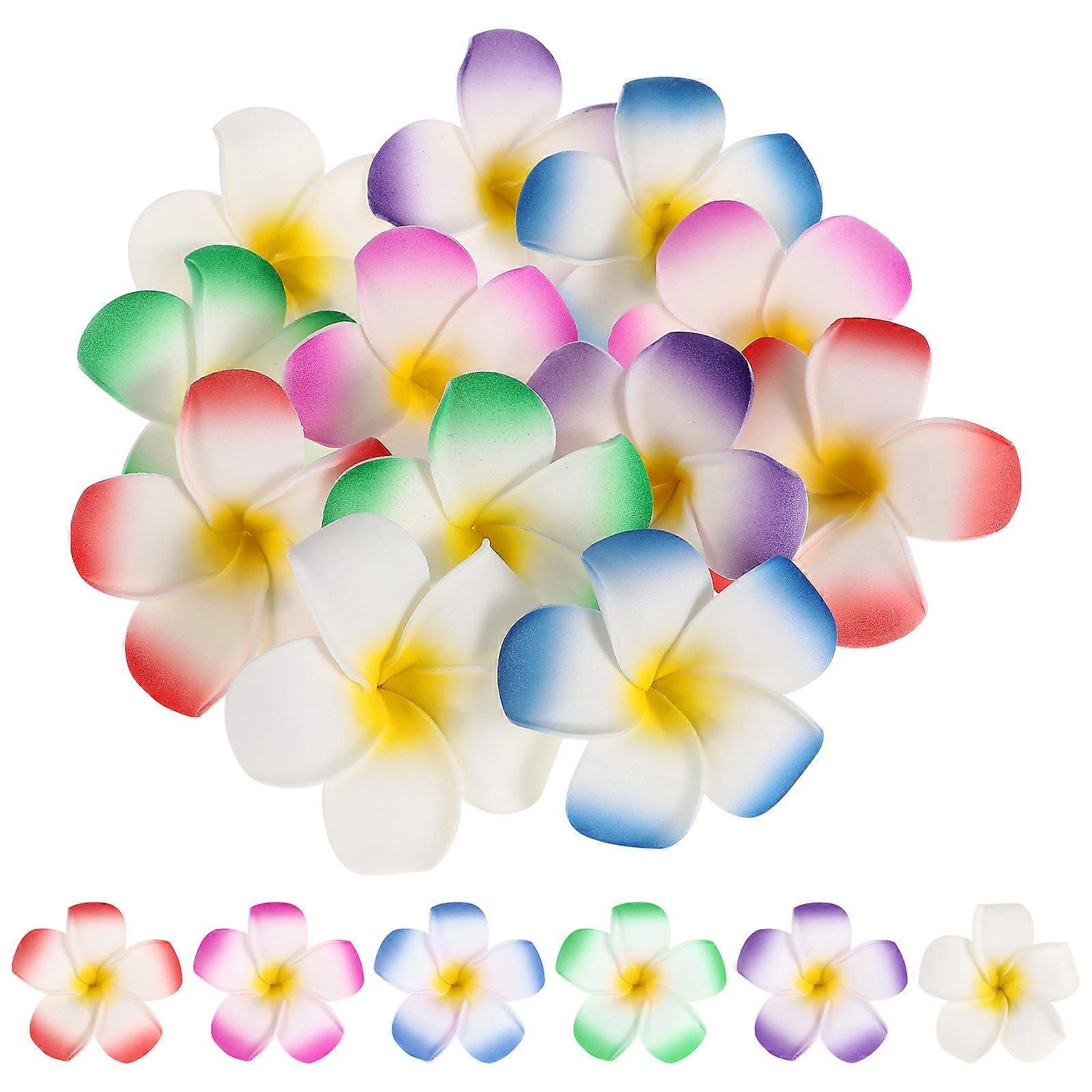 Artificial Flower Hair Clamps, Plumeria Design for Beach Vacations and Cruises