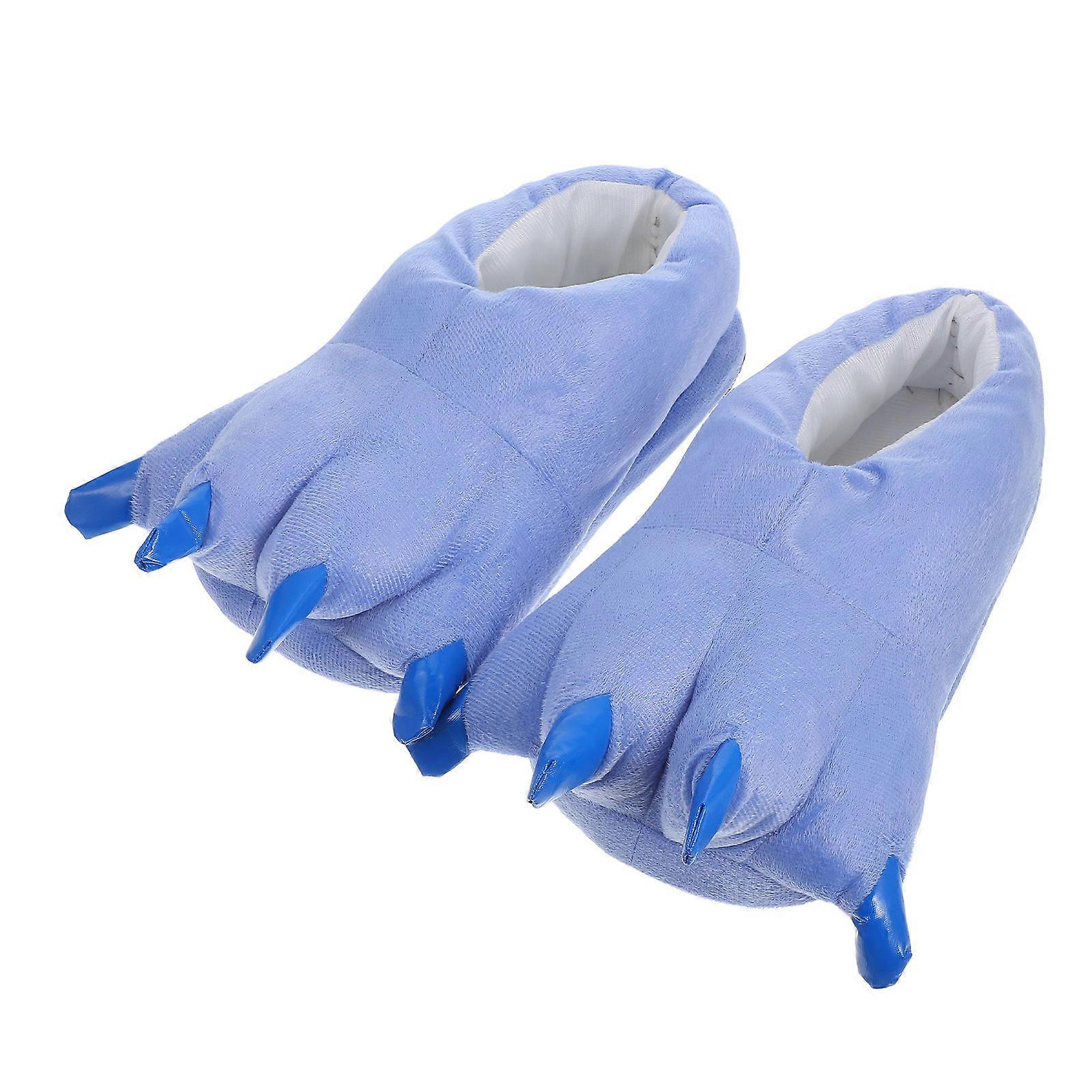 Relaxing Indoor Footwear with Animal Paw Theme and Premium Flannel Material