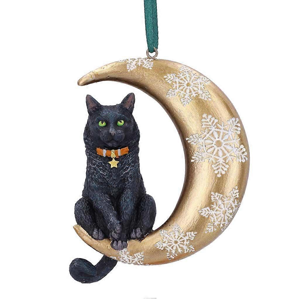 Lisa Parker Moon Cat Hanging Ornament 9cm