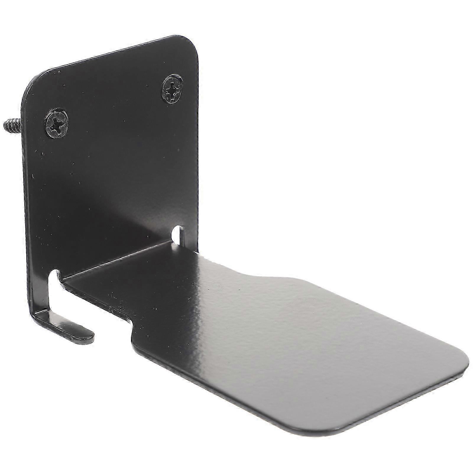 حامل حائط غير مرئي لرف الكتب العائم - 10.7x6.9x6.9 سم - أسود