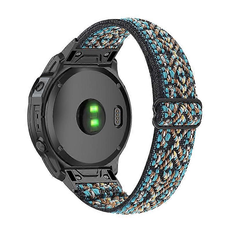 For Garmin Fenix Series 7/6 GPS/Epix/Fenix 5 Adjustable Watch Strap Elastic Nylon Bracelet Smart Wat
