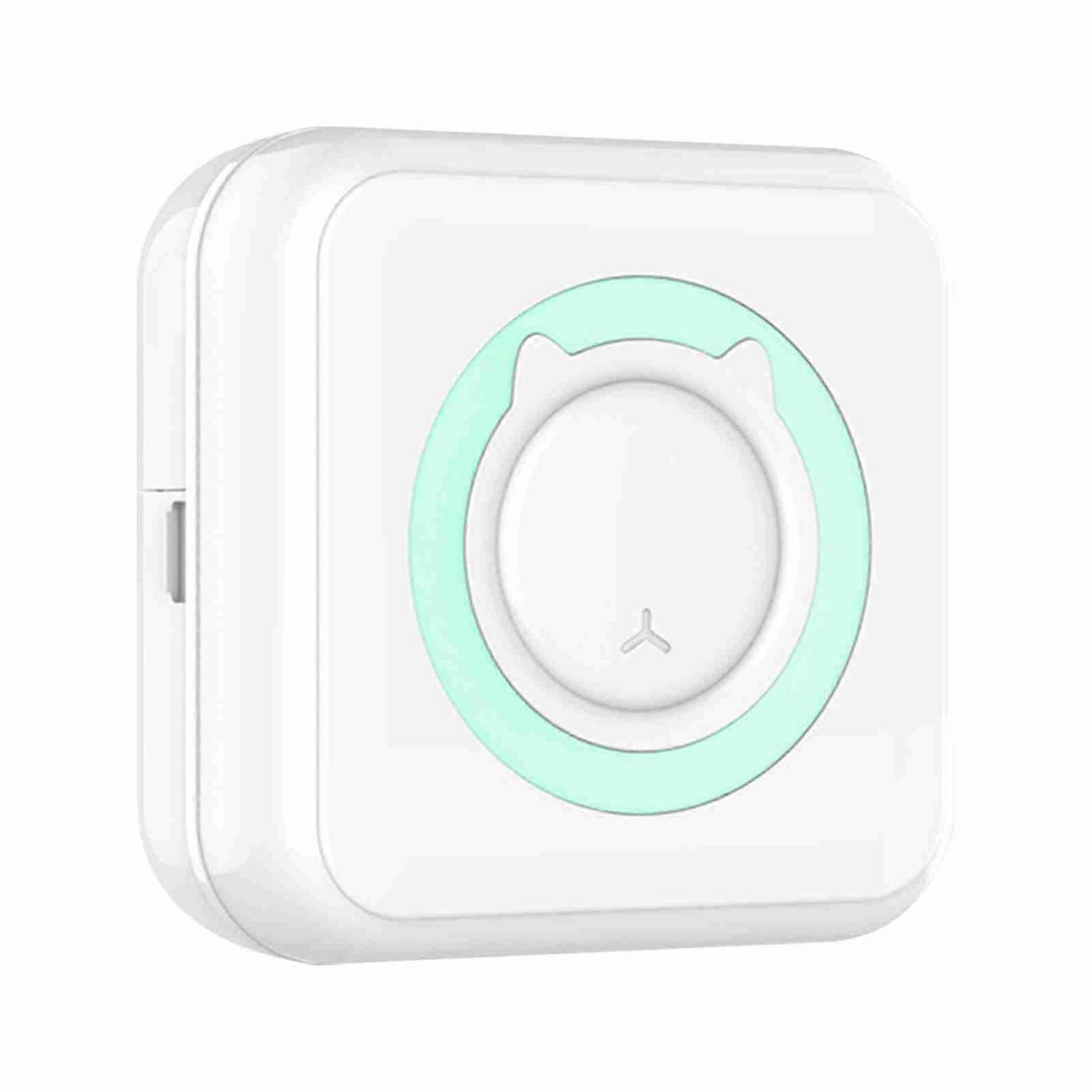 All-in-one Photo Printer Multifunction Portable Printer Wireless Instant Mini Printer Support BT Connection for Smartphone with 6 Thermal Paper Rolls