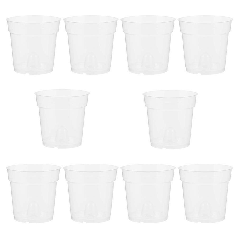 Gardening Nursery Pot Plastic Flower Pot Home Decoration Breathable 20Set