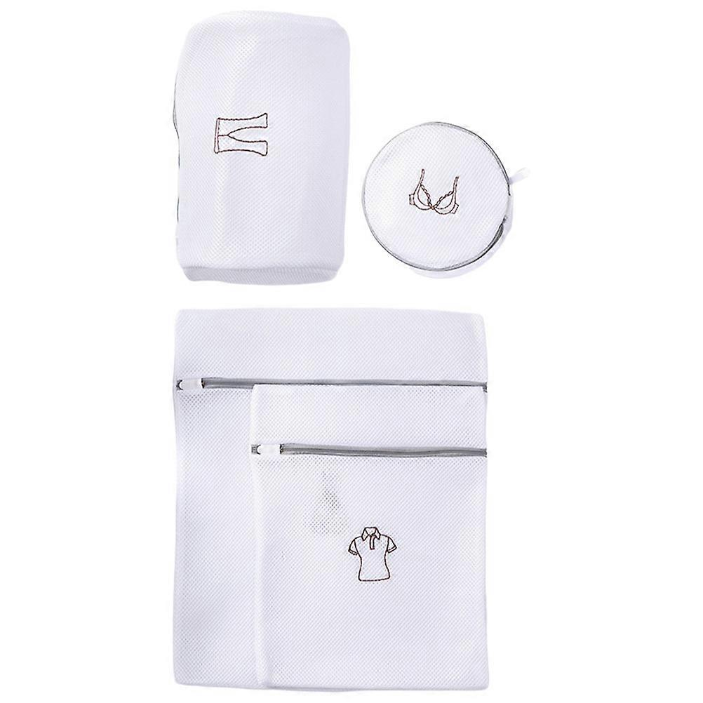 Net Laundry Bags Sorting Laundry Zipper Design 30x20cm General Users 1 Set
