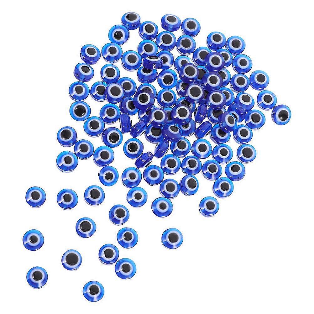 Evil Eye Spacer Beads For Jewelry Making Diy Crafts Flat Round Multi 0.80X0.80X0.50cm 200Pcs