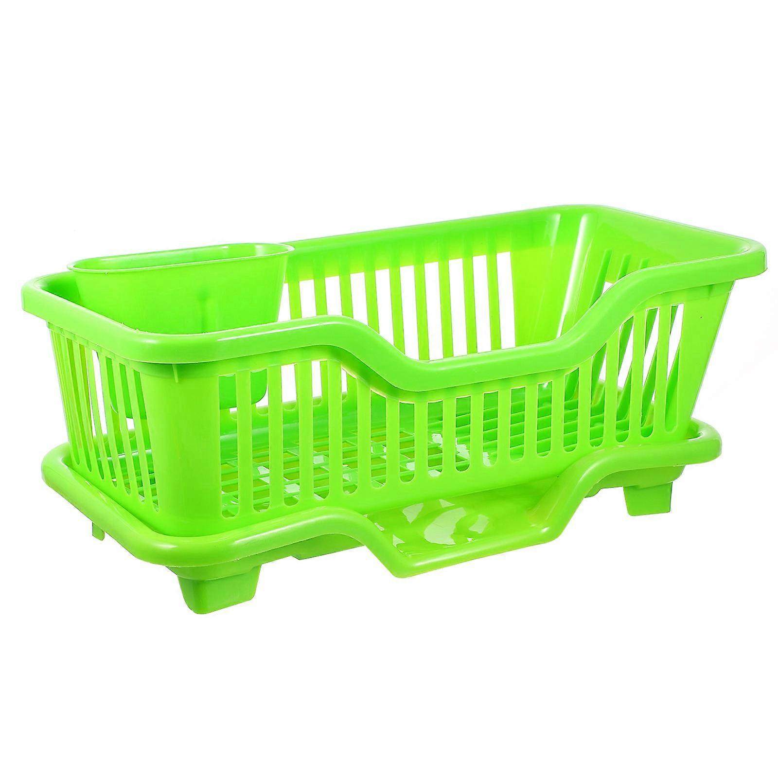 Kitchen Organizer Tableware Holder Multifunction Drying Rack Home Kitchen Use 44.5X24X18CM 1Pcs