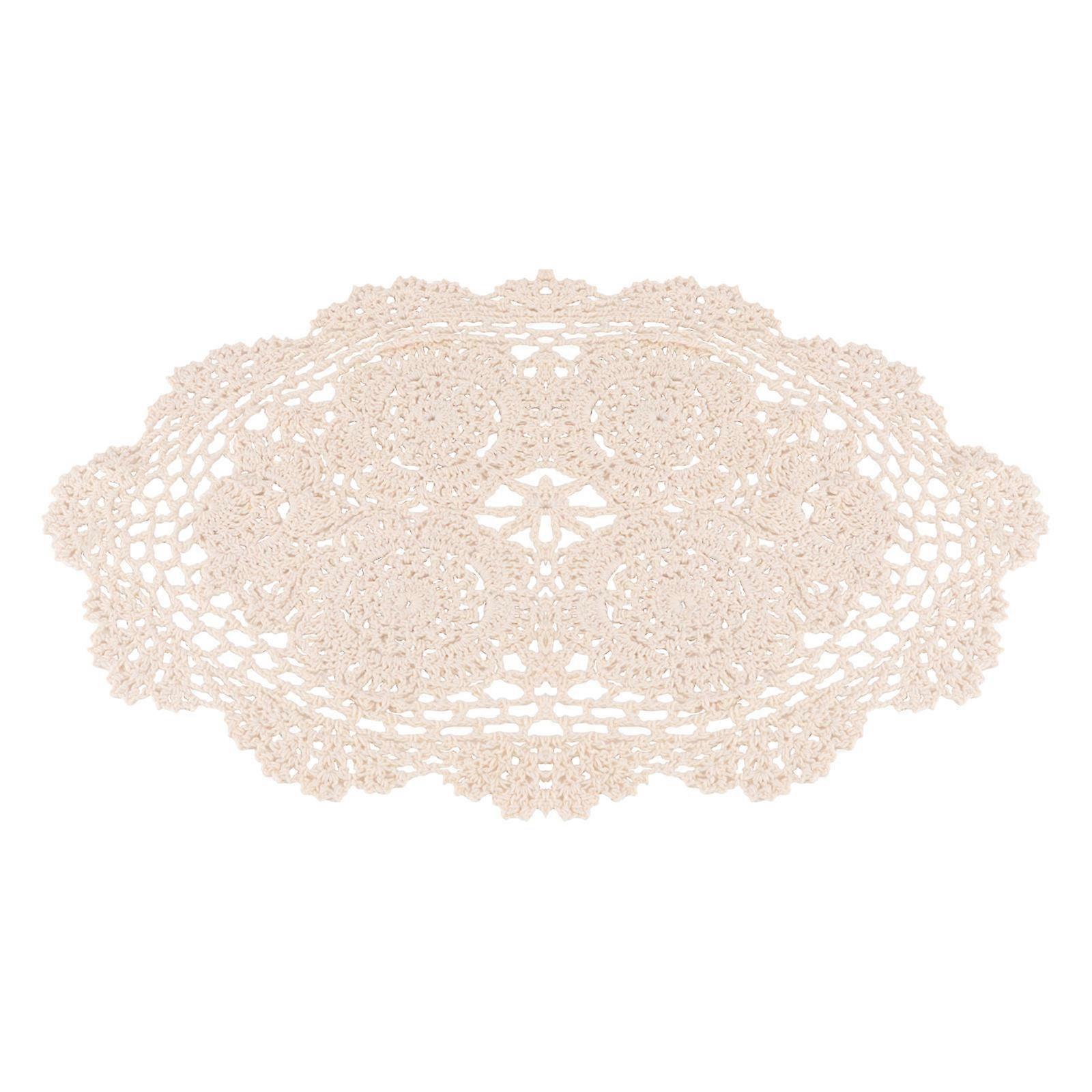 Decor Dining Table Place Mats Cotton Rectangular For Interior Designers Beige 45x30cm 1Pack