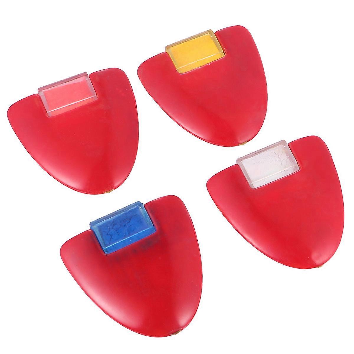 Fabric Chalk for Sewing Heart Shape Easily Removable for Needlework Red 4Pcs