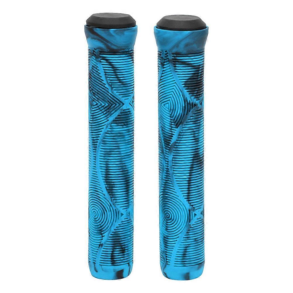 Lightweight Non-slip Rubber Bicycle Handlebar Grips for Mountain Bike (Blue)