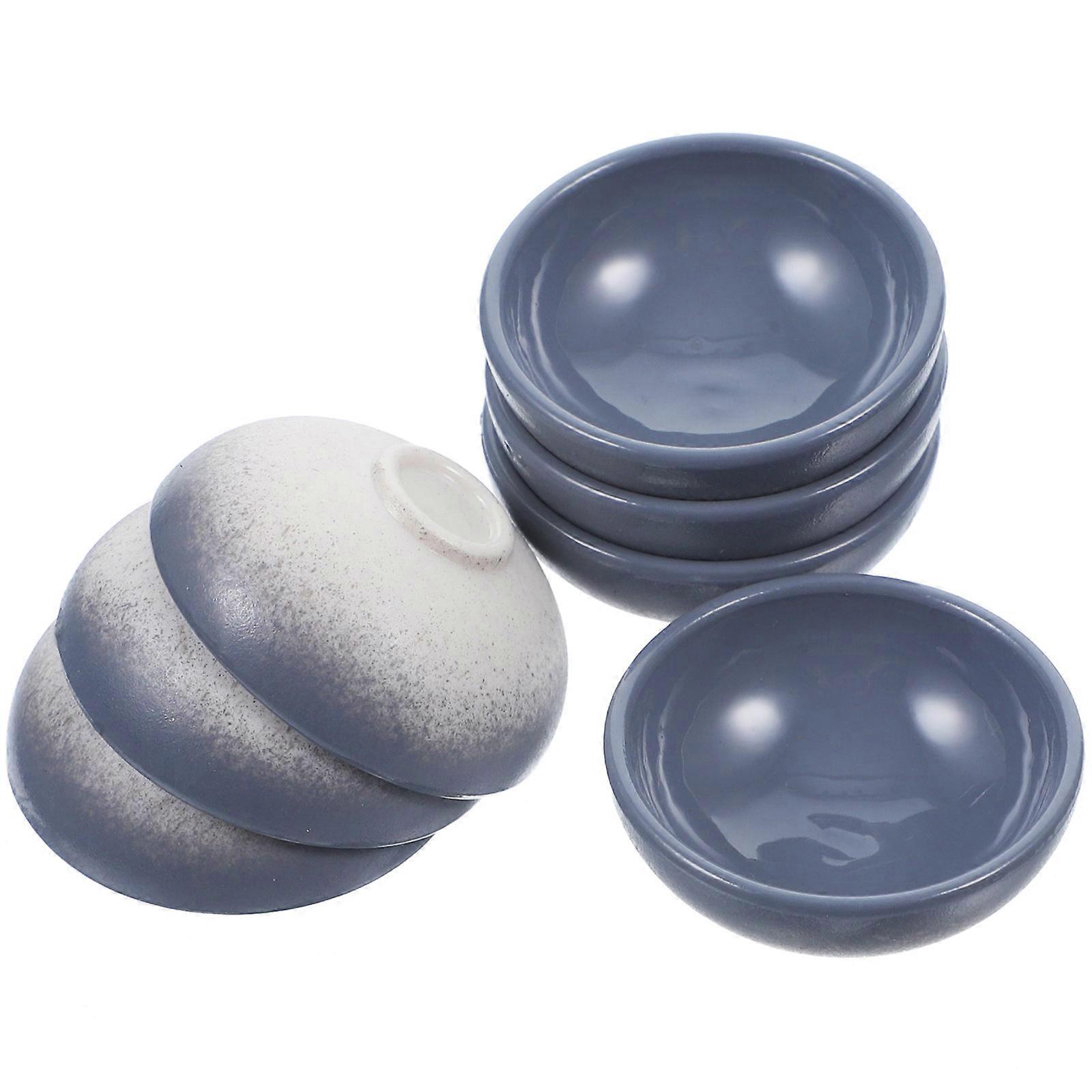 Mini Bowls For Dollhouse Miniatures Plastic Material Realistic Tiny Bowls 12Pcs