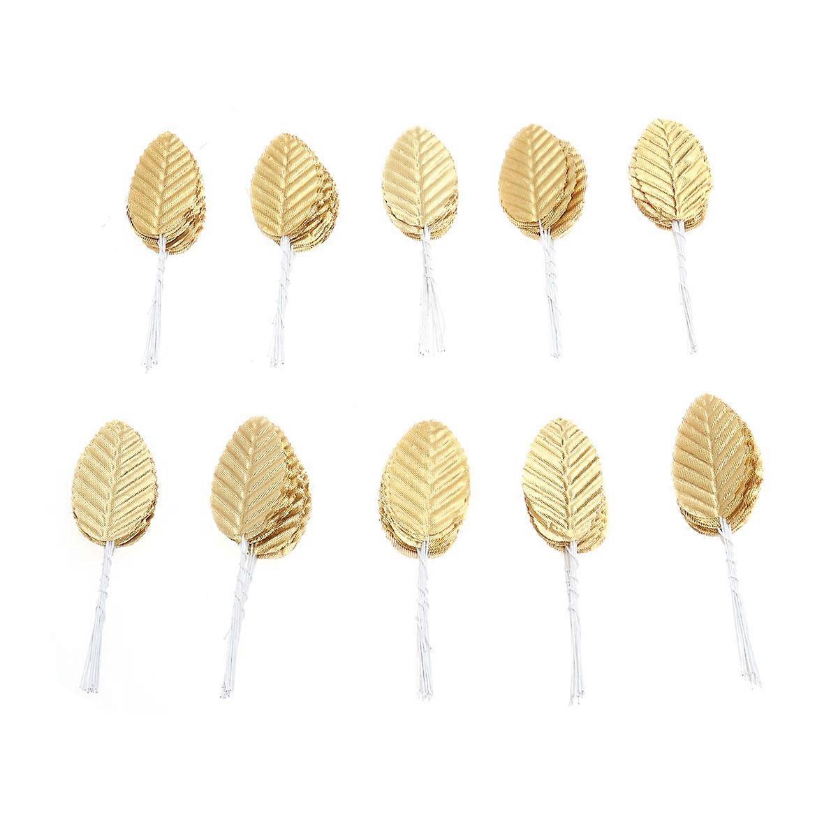 Artificial Single Rose Leaf Lifelike 10.8cm x 3cm x 0.1cm Plastic 200Pcs