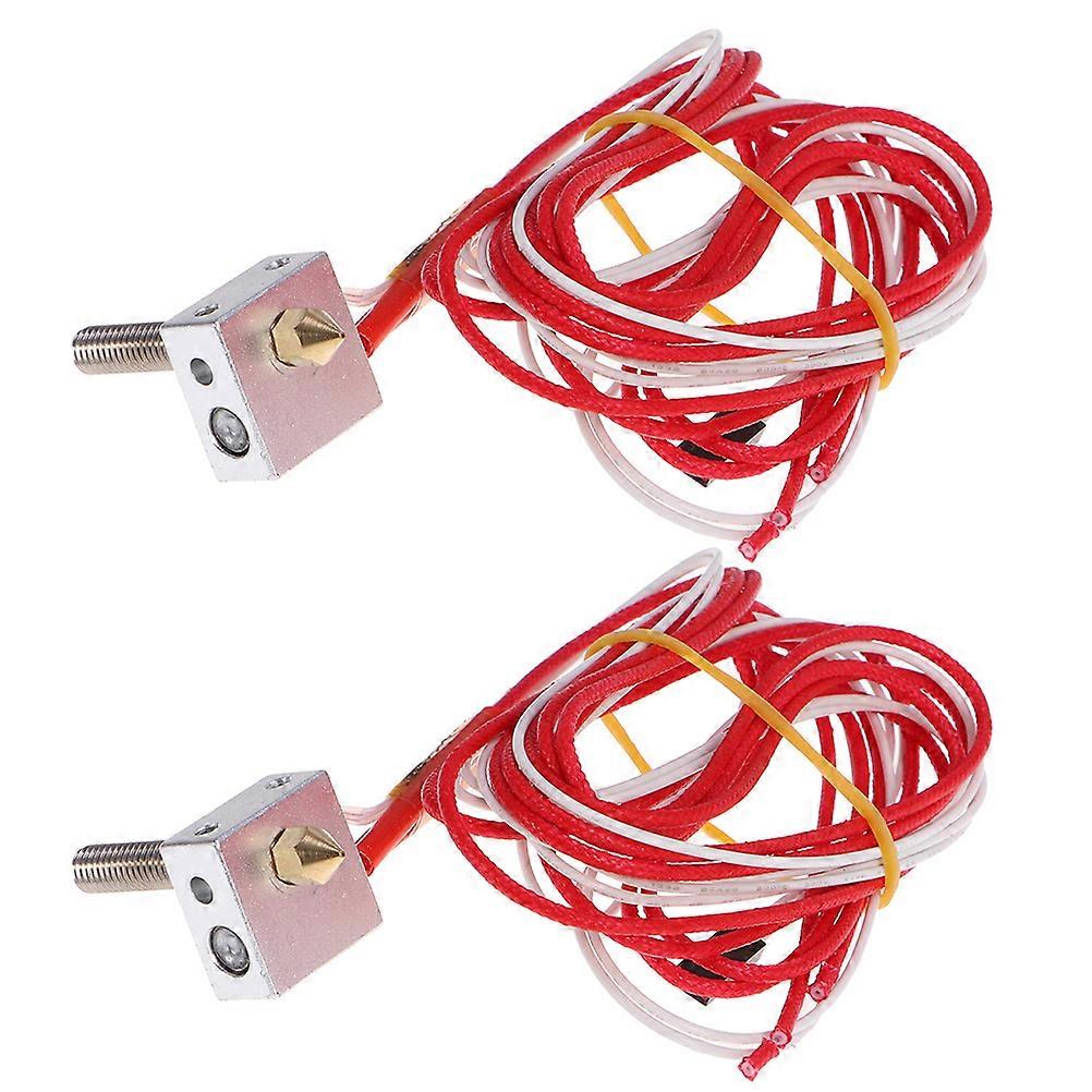 Nozzle Kit Extruder Part Hot End Solve Uneven Extrusion 3D Printing 2Pcs